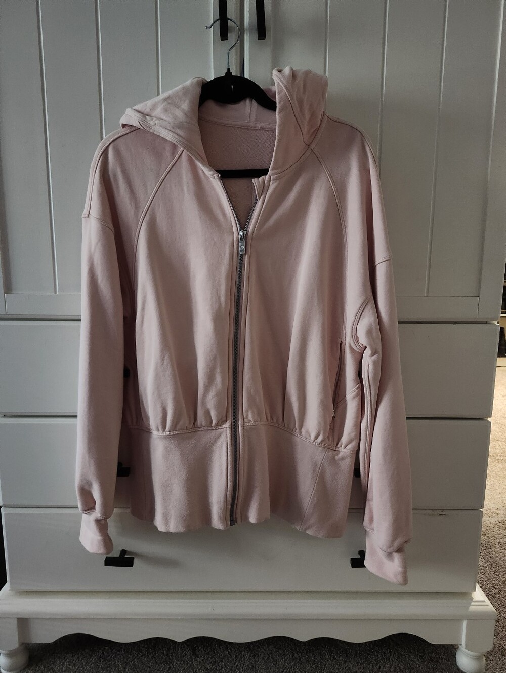 Lululemon Pale Pink Women's Zip-Up Hoodie Jacket Sz 10